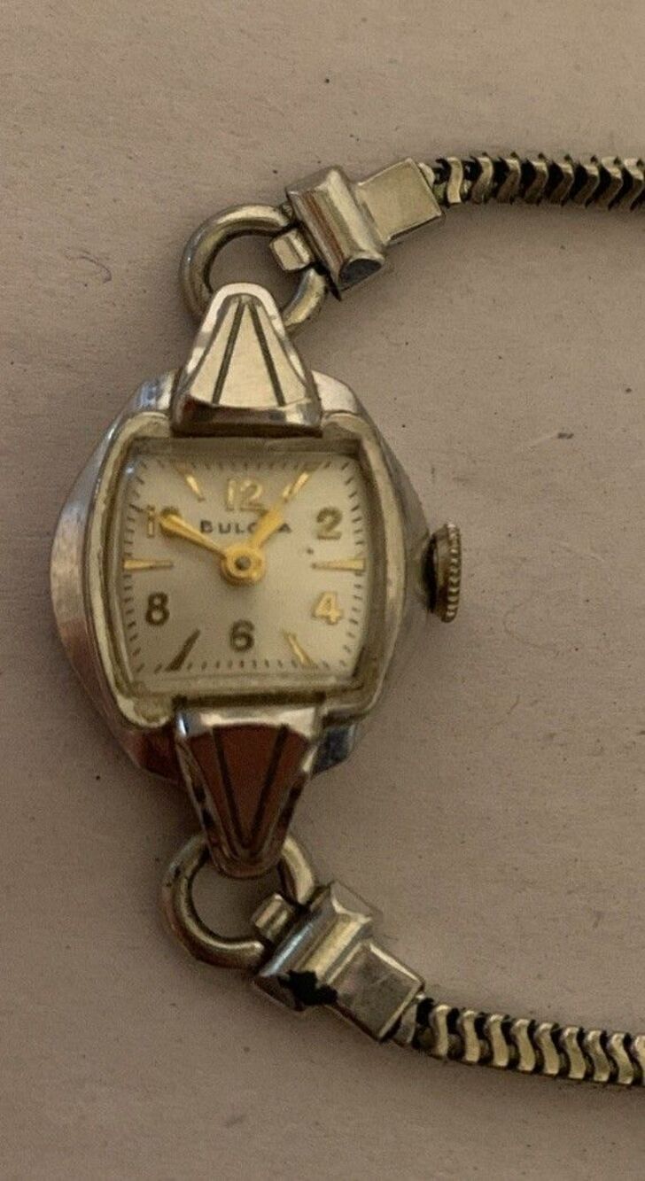 Vintage Antique Bulova L2 Ladies Watch Gold Filled Manual wind Running